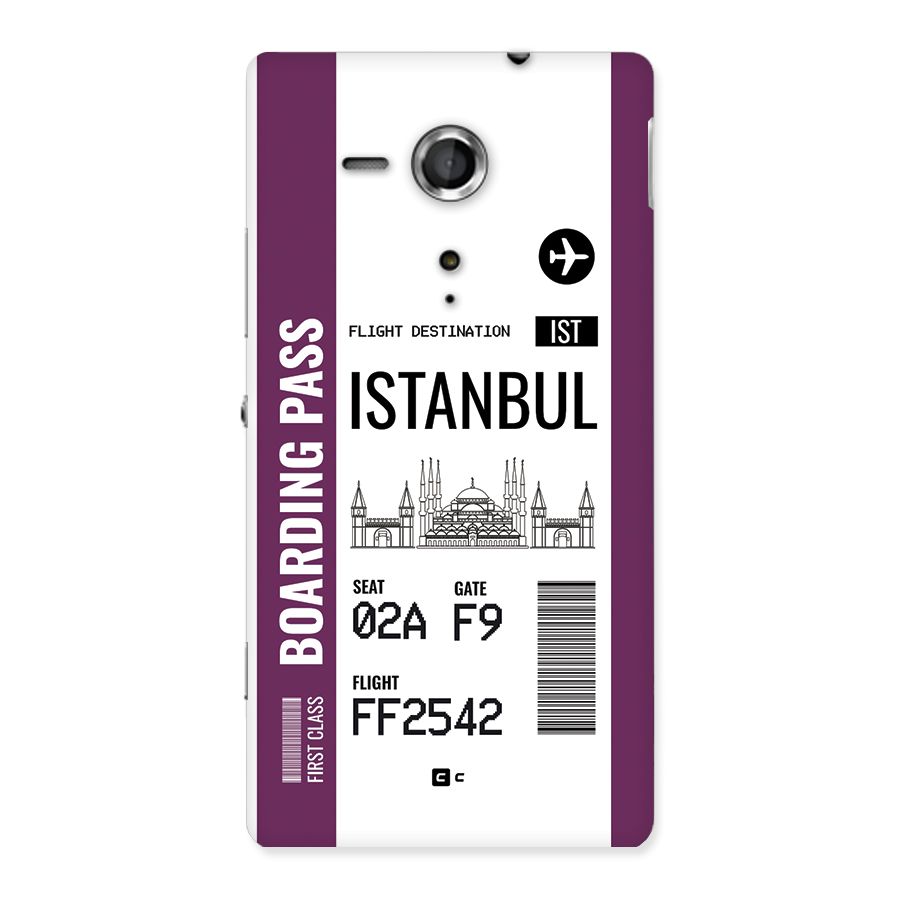 Istanbul Boarding Pass Back Case for Xperia Sp