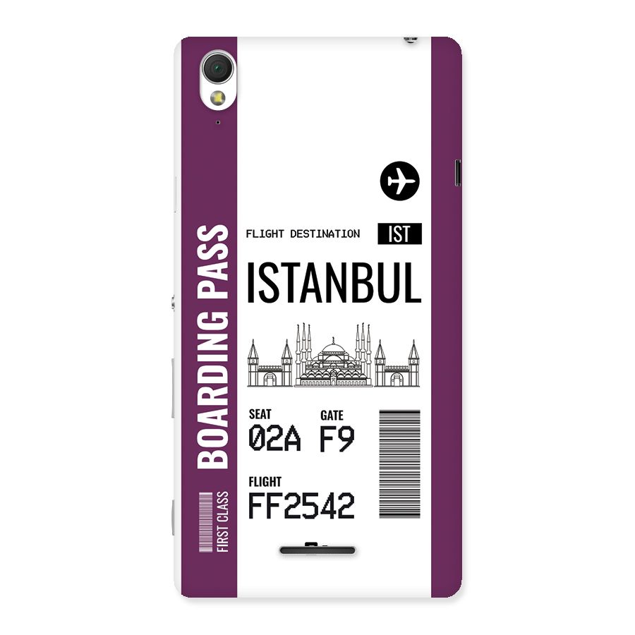 Istanbul Boarding Pass Back Case for Xperia T3