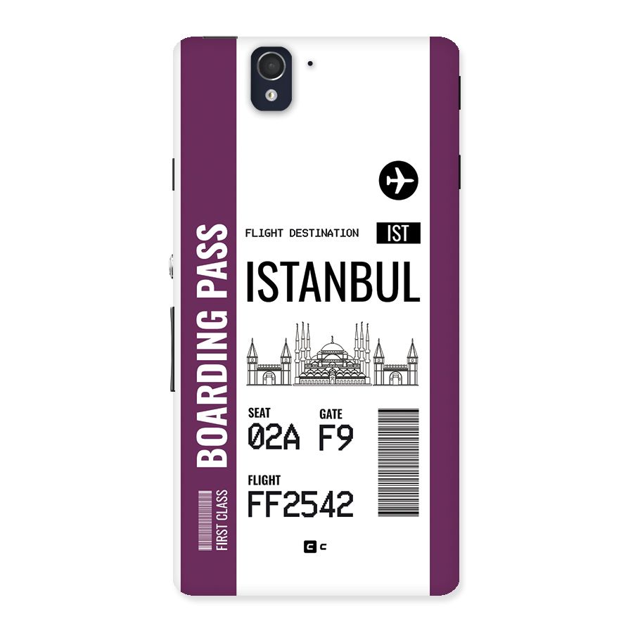 Istanbul Boarding Pass Back Case for Xperia Z