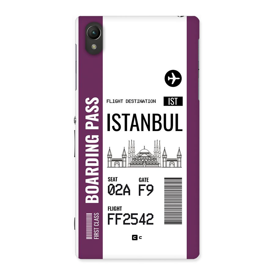 Istanbul Boarding Pass Back Case for Xperia Z1