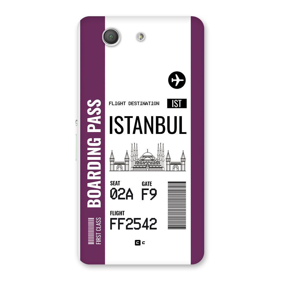 Istanbul Boarding Pass Back Case for Xperia Z3 Compact