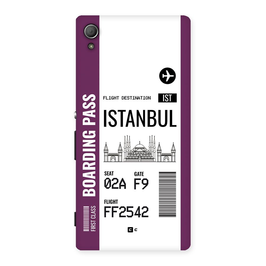 Istanbul Boarding Pass Back Case for Xperia Z3 Plus