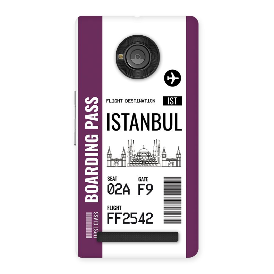 Istanbul Boarding Pass Back Case for Yunique
