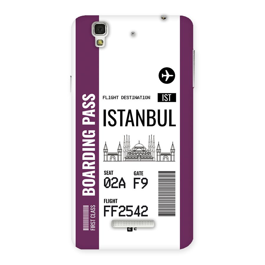 Istanbul Boarding Pass Back Case for Yureka