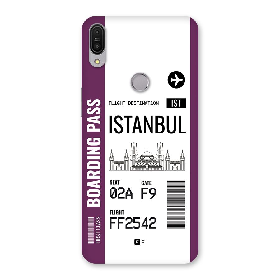 Istanbul Boarding Pass Back Case for Zenfone Max Pro M1