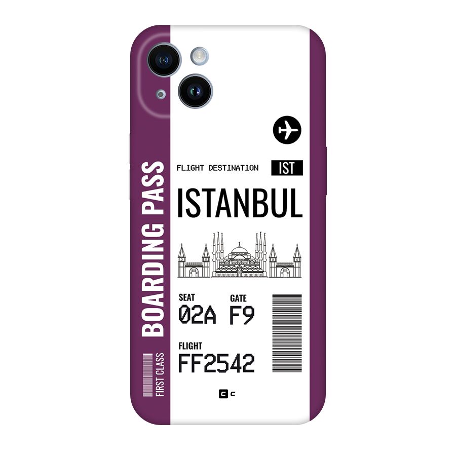 Istanbul Boarding Pass Back Case for iPhone 14