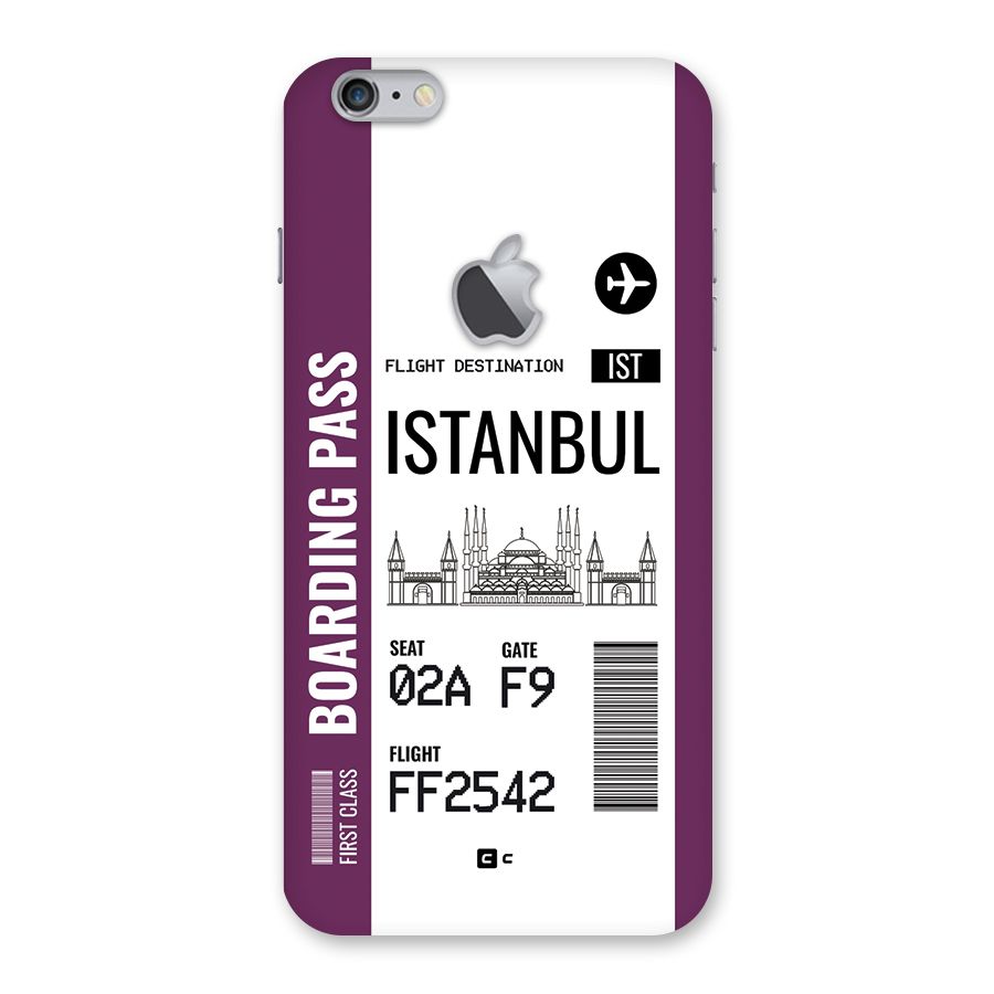Istanbul Boarding Pass Back Case for iPhone 6 Plus 6S Plus Logo Cut