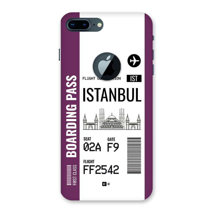Istanbul Boarding Pass Back Case for iPhone 7 Plus Logo Cut