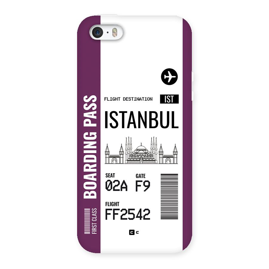 Istanbul Boarding Pass Back Case for iPhone SE 2016