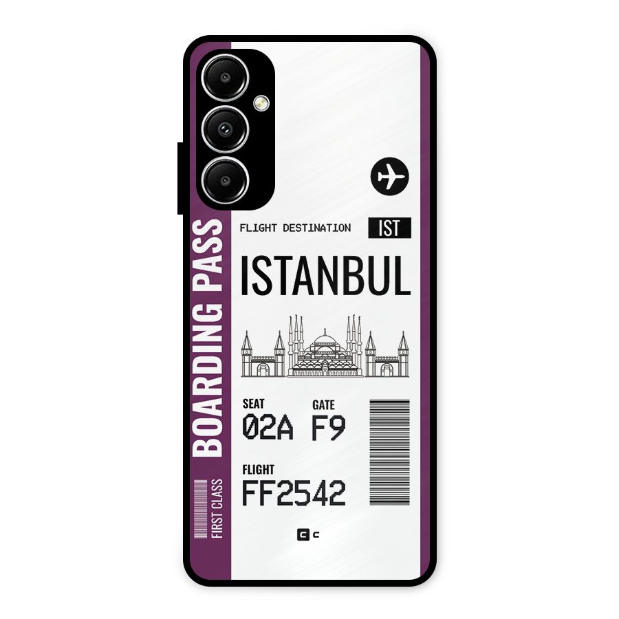 Istanbul Boarding Pass Metal Back Case for Galaxy A05s