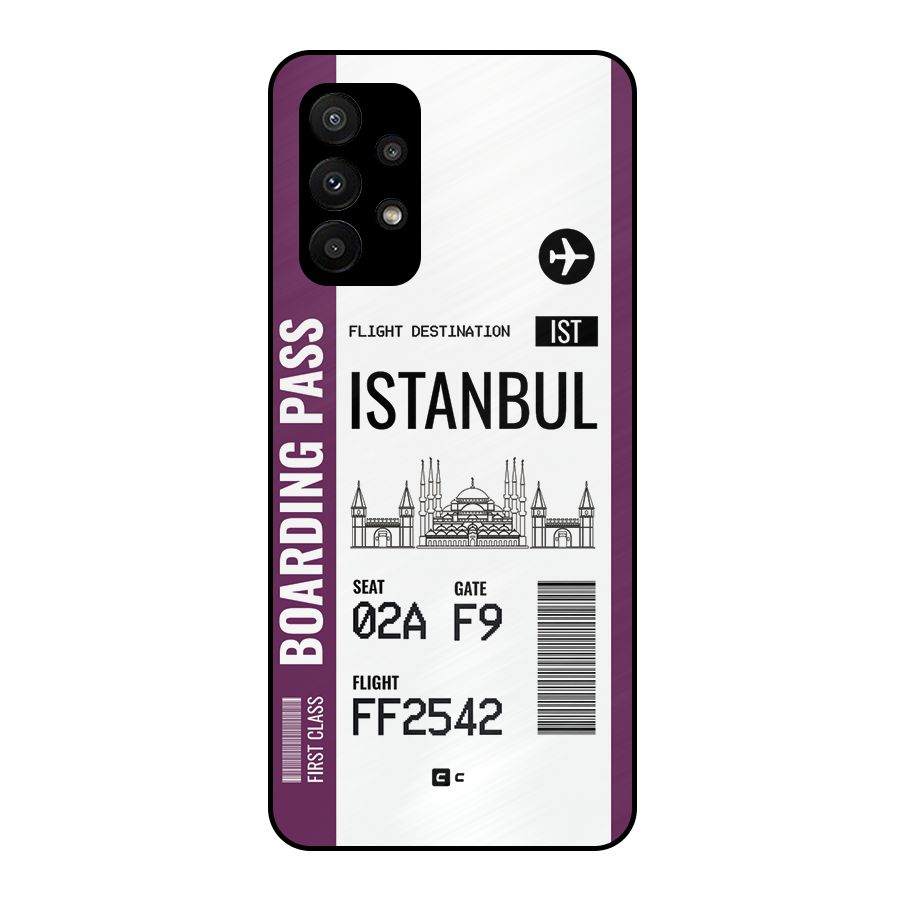 Istanbul Boarding Pass Metal Back Case for Galaxy A23