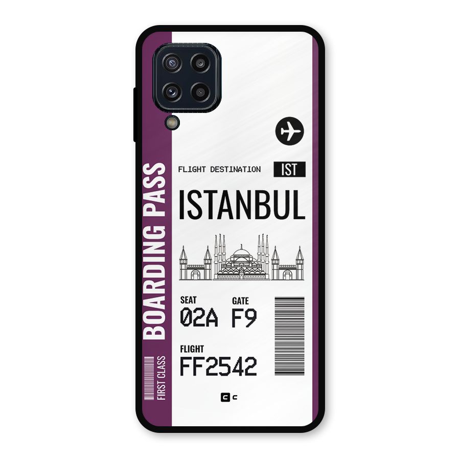 Istanbul Boarding Pass Metal Back Case for Galaxy M32