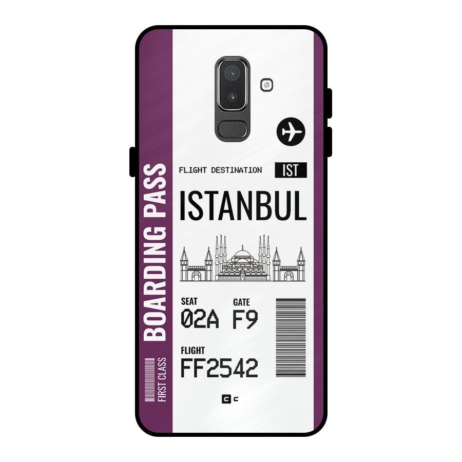 Istanbul Boarding Pass Metal Back Case for Galaxy On8 (2018)