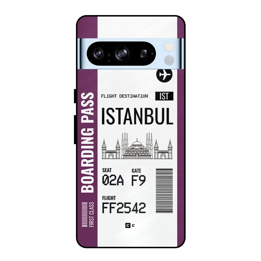 Istanbul Boarding Pass Metal Back Case for Google Pixel 8 Pro
