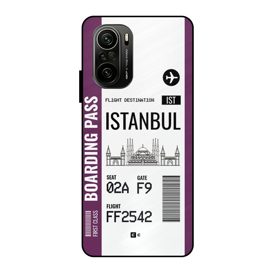 Istanbul Boarding Pass Metal Back Case for Mi 11x