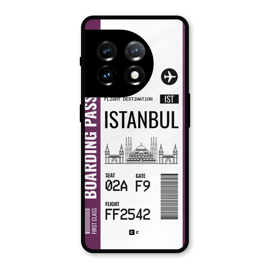 Istanbul Boarding Pass Metal Back Case for OnePlus 11