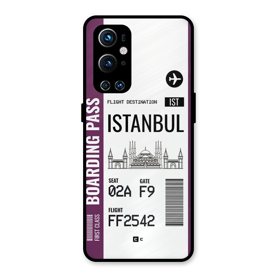 Istanbul Boarding Pass Metal Back Case for OnePlus 9 Pro