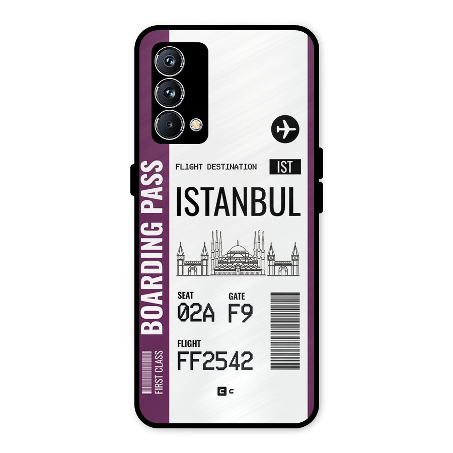 Istanbul Boarding Pass Metal Back Case for Realme GT Master Edition