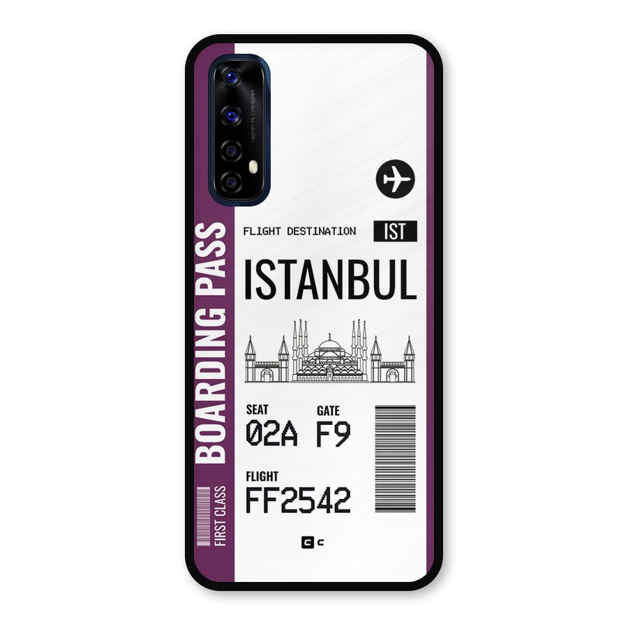 Istanbul Boarding Pass Metal Back Case for Realme Narzo 20 Pro