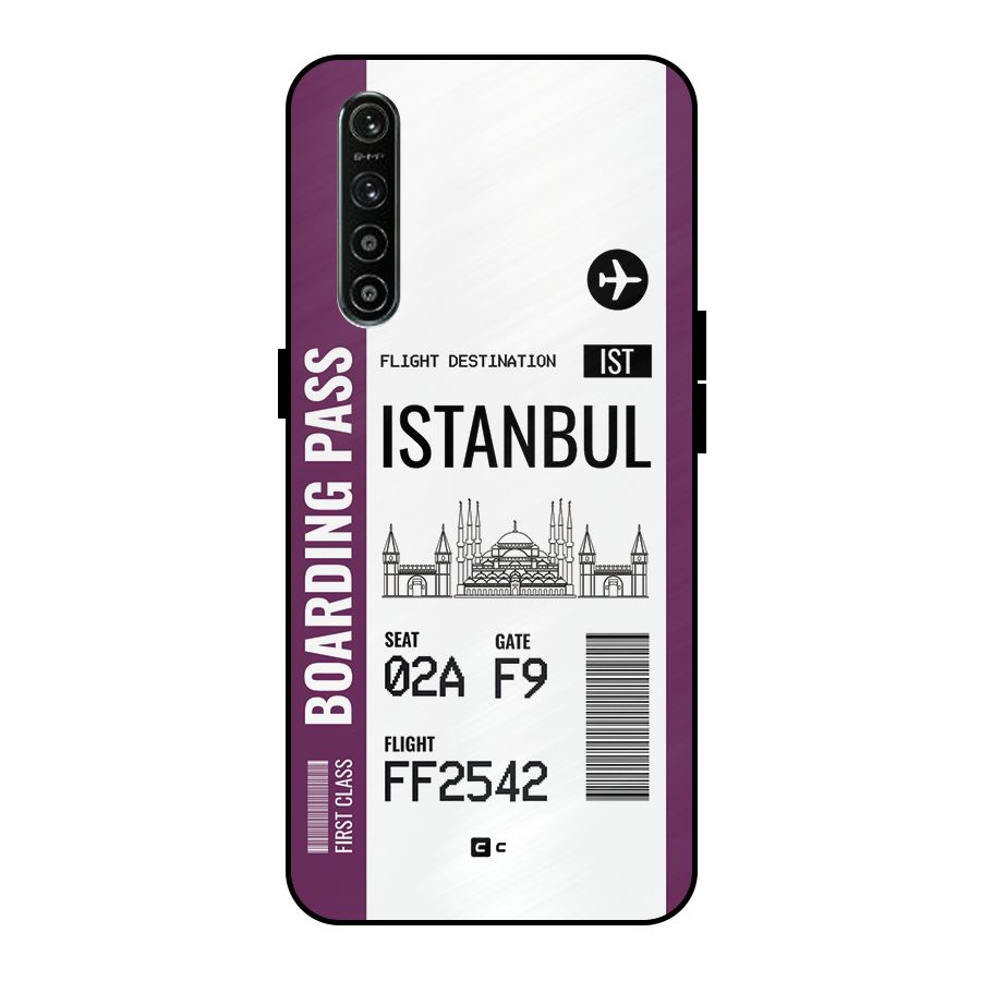 Istanbul Boarding Pass Metal Back Case for Realme XT