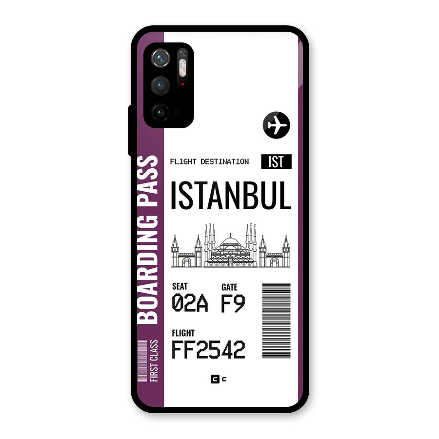 Istanbul Boarding Pass Metal Back Case for Redmi Note 10T 5G