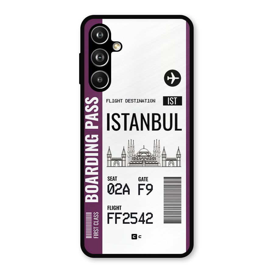 Istanbul Boarding Pass Metal Back Case for Samsung Galaxy M54