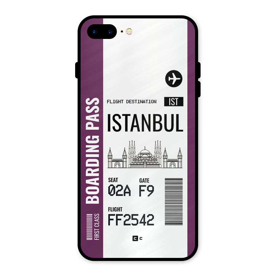 Istanbul Boarding Pass Metal Back Case for iPhone 7 Plus