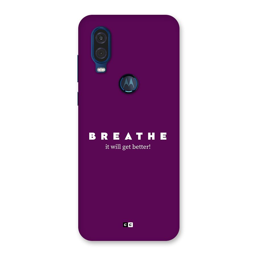 It Will Get Better Back Case for Motorola One Vision
