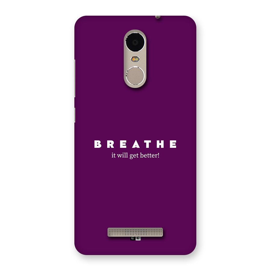 It Will Get Better Back Case for Redmi Note 3