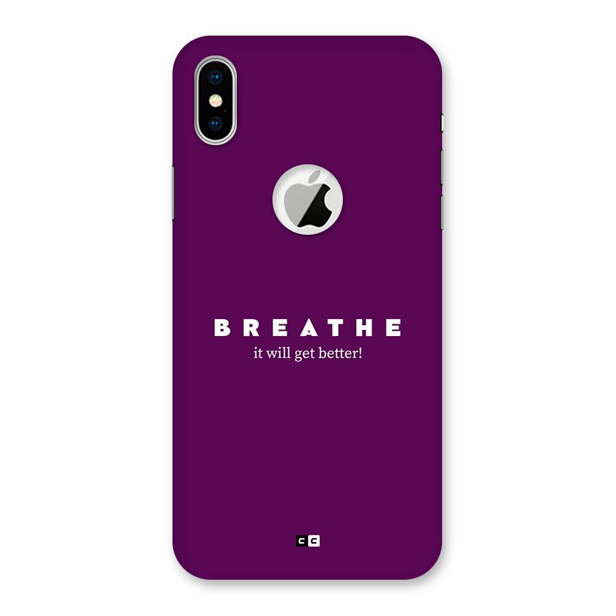 It Will Get Better Back Case for iPhone X Logo Cut