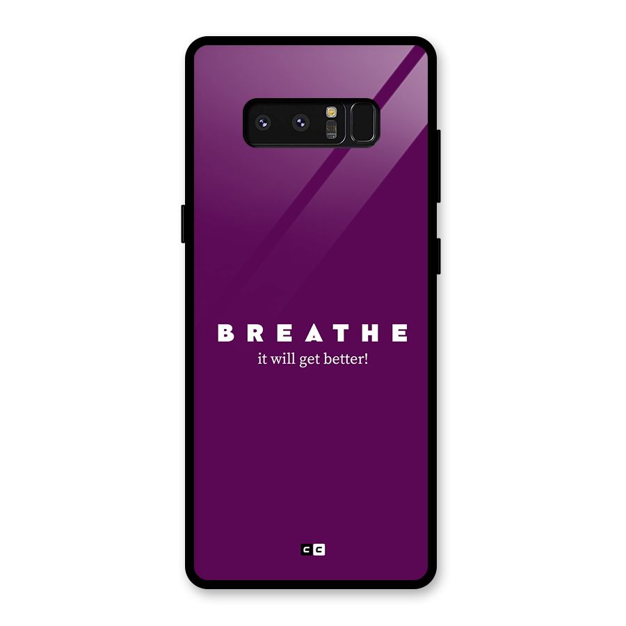 It Will Get Better Glass Back Case for Galaxy Note 8