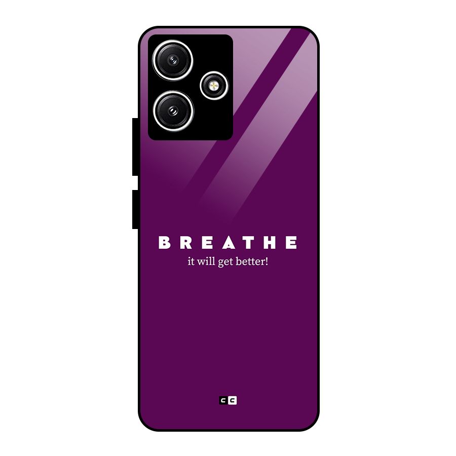 It Will Get Better Glass Back Case for Poco M6 Pro