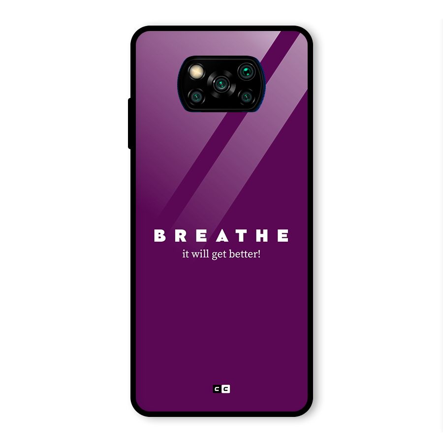 It Will Get Better Glass Back Case for Poco X3 Pro
