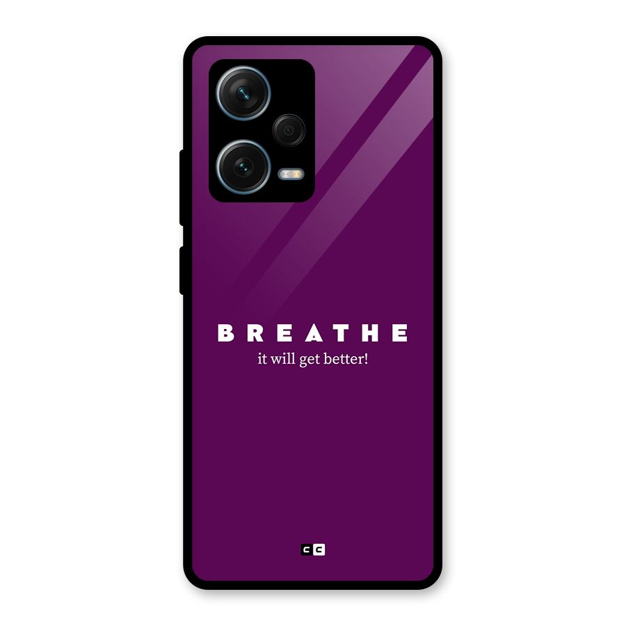 It Will Get Better Glass Back Case for Redmi Note 12 Pro Plus 5G