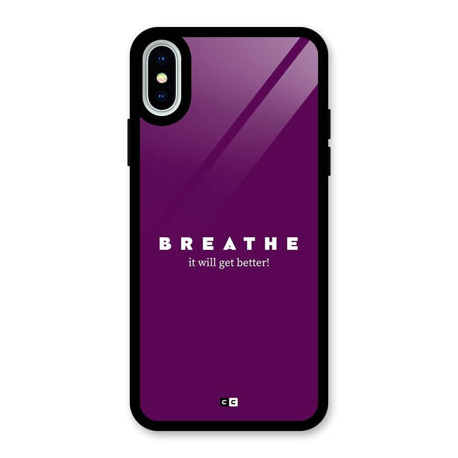 It Will Get Better Glass Back Case for iPhone XS