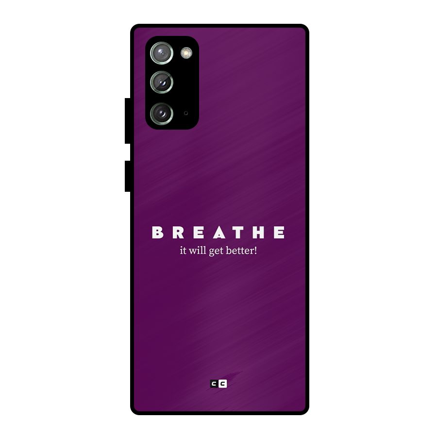 It Will Get Better Metal Back Case for Galaxy Note 20