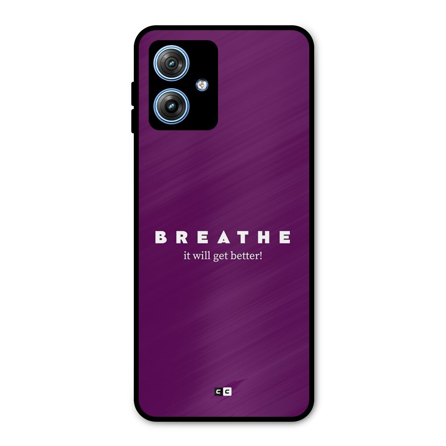 It Will Get Better Metal Back Case for Moto G54