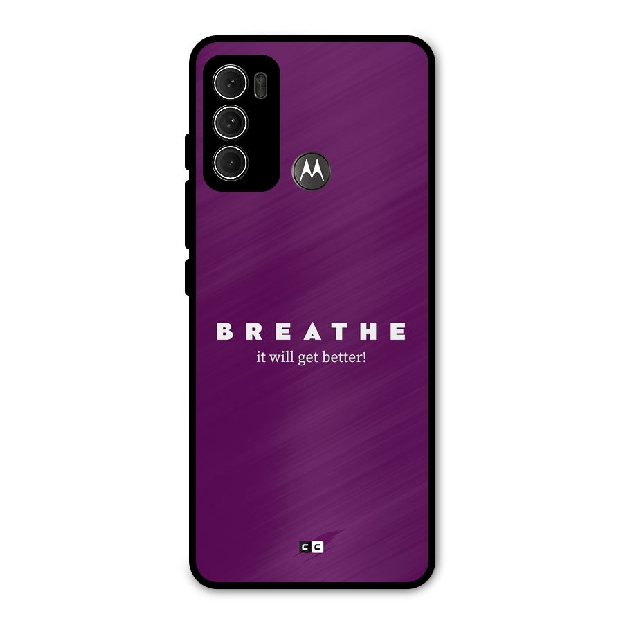 It Will Get Better Metal Back Case for Moto G60