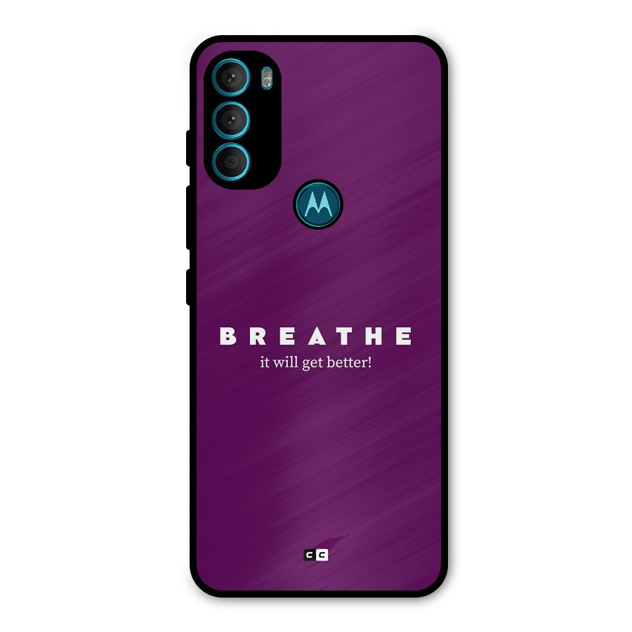 It Will Get Better Metal Back Case for Moto G71 5G