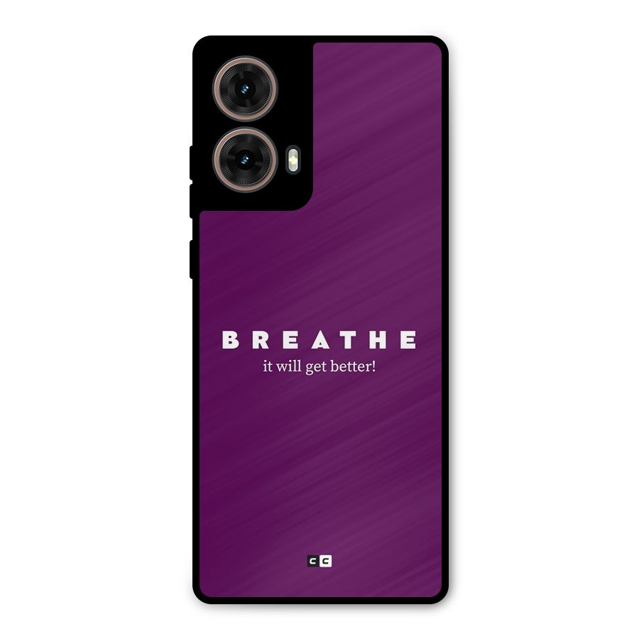 It Will Get Better Metal Back Case for Moto G85