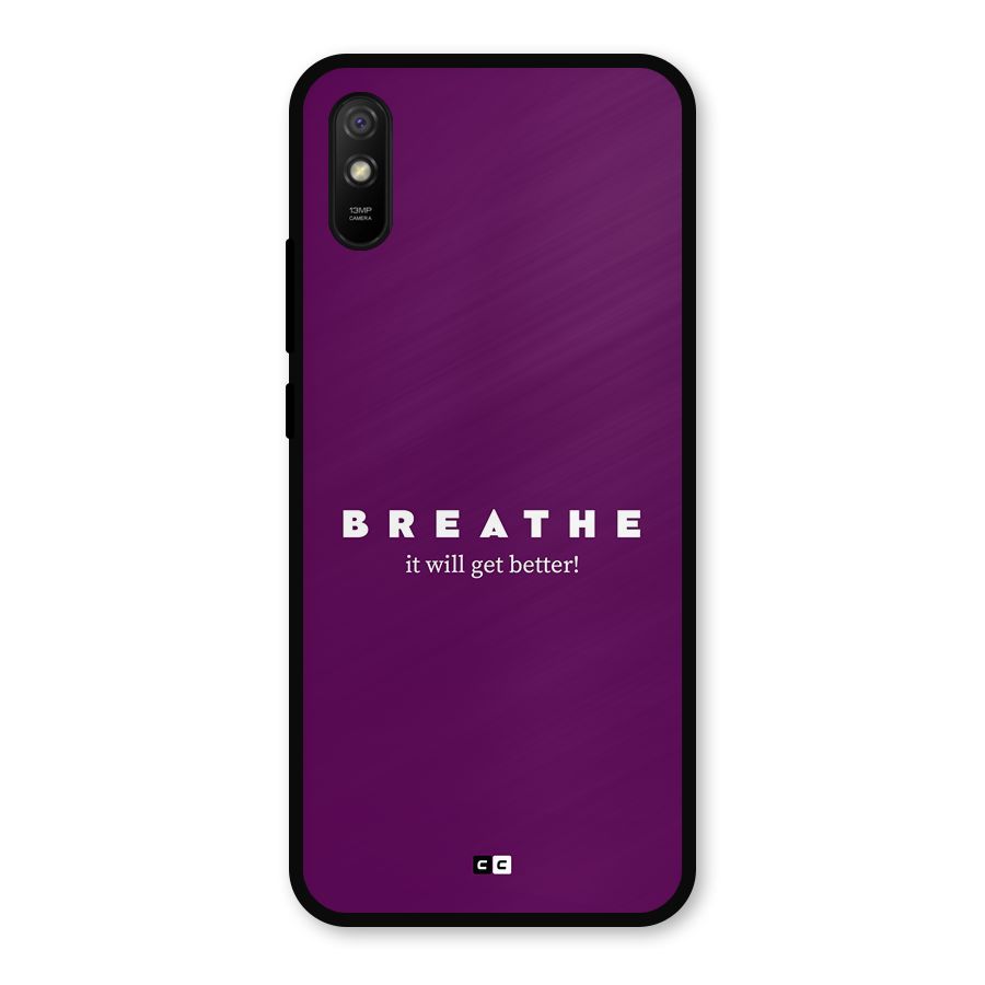 It Will Get Better Metal Back Case for Redmi 9i