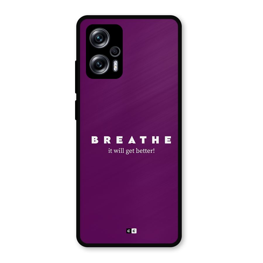 It Will Get Better Metal Back Case for Redmi K50i