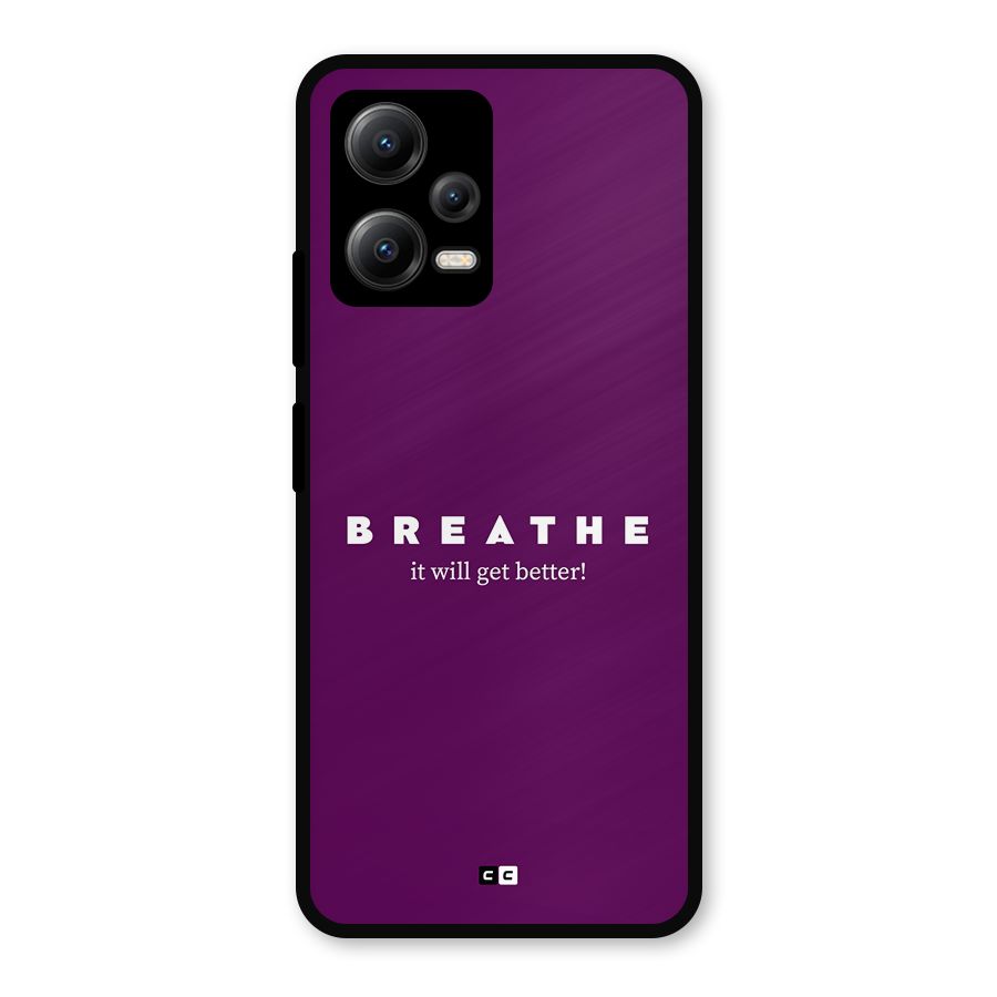 It Will Get Better Metal Back Case for Redmi Note 12 5G