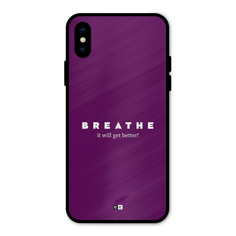 It Will Get Better Metal Back Case for iPhone X