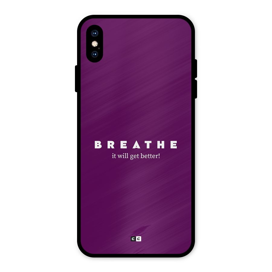 It Will Get Better Metal Back Case for iPhone XS Max