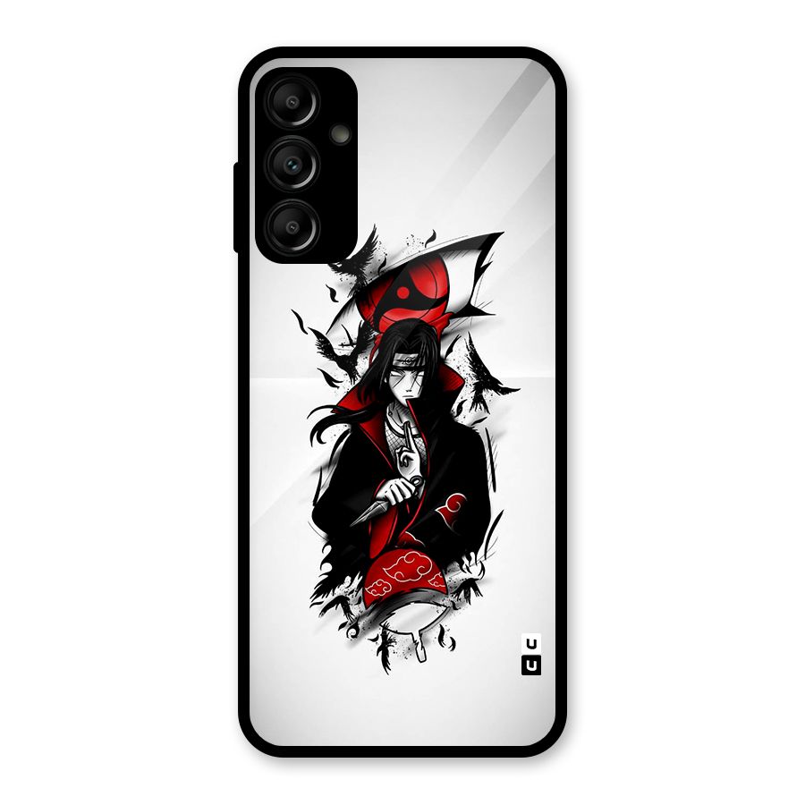 Itachi Combat Glass Back Case for Galaxy A14 5G