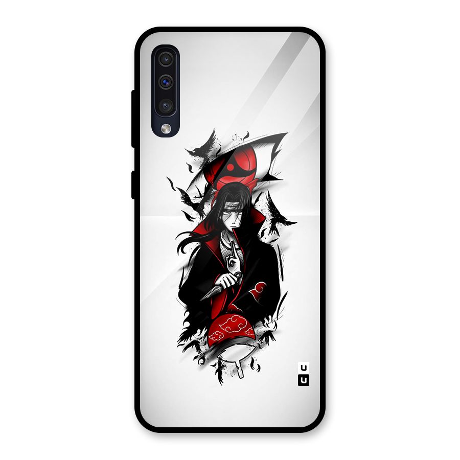 Itachi Combat Glass Back Case for Galaxy A30s