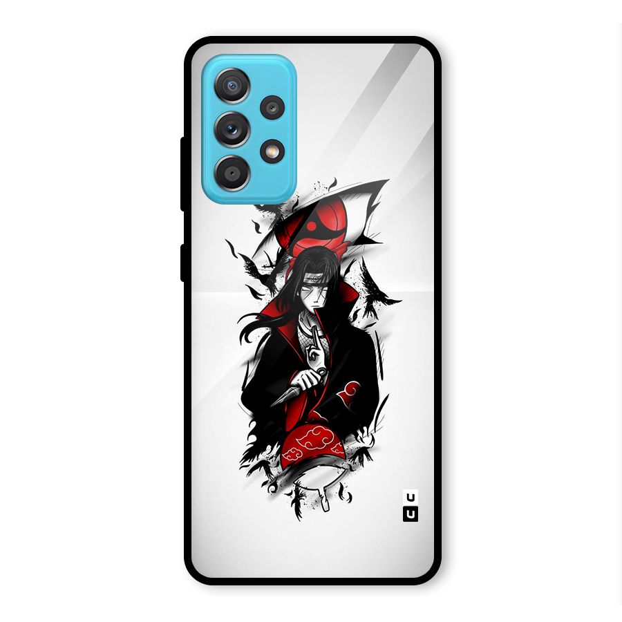 Itachi Combat Glass Back Case for Galaxy A52s 5G
