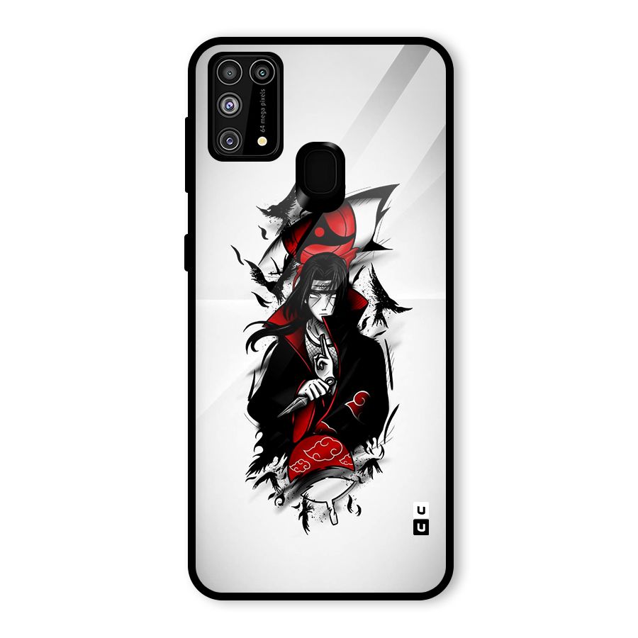 Itachi Combat Glass Back Case for Galaxy F41