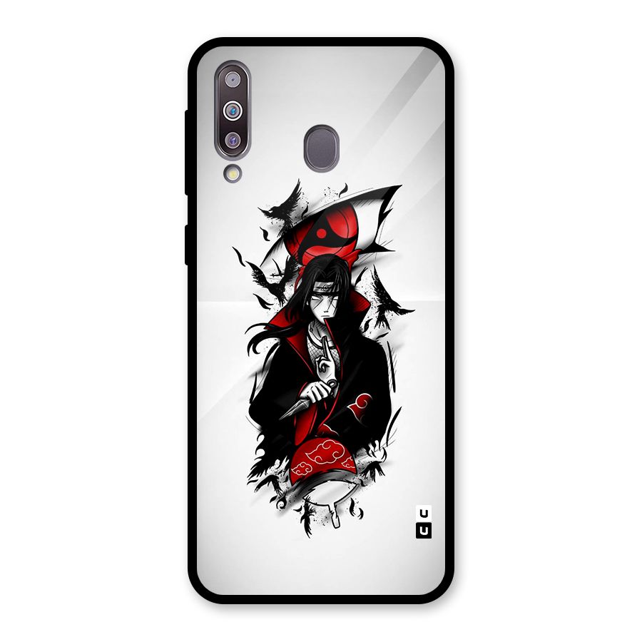 Itachi Combat Glass Back Case for Galaxy M30
